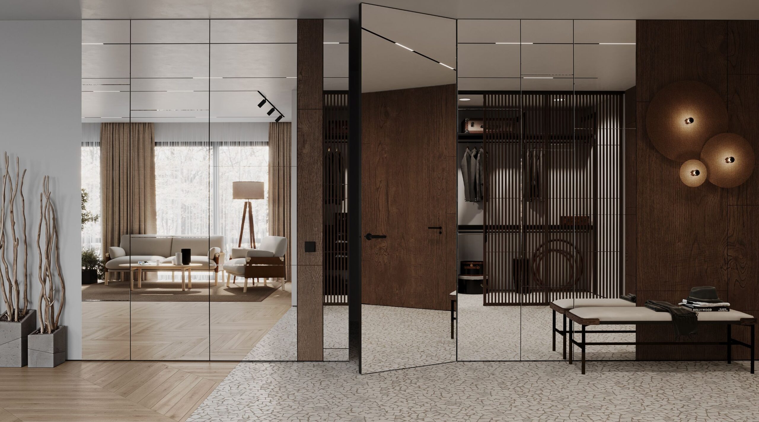 drzwi ukryte intiri zabudowy remont drzwi loft